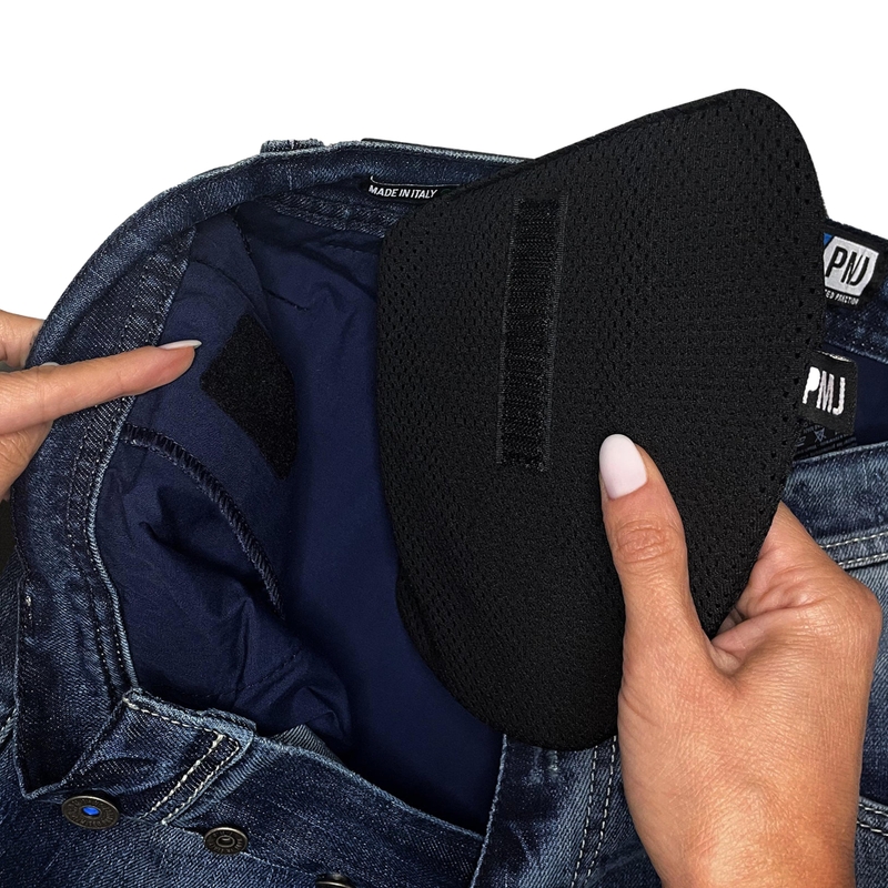 Προστατευτικά ισχίων μοτοσικλέτας PMJ Zero Shock Rubber Protection μαύρα προσφορά