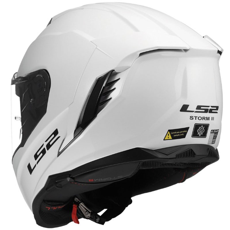 Κράνος μοτοσικλέτας full face LS2 FF818 Storm III, γυαλιστερό λευκό