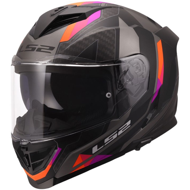 Κράνος μοτοσικλέτας full-face LS2 FF818 Storm III Sports ματ γκρι-μωβ