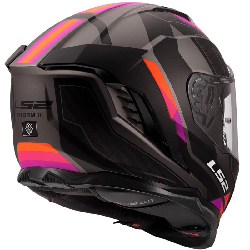 Κράνος μοτοσικλέτας full-face LS2 FF818 Storm III Sports ματ γκρι-μωβ