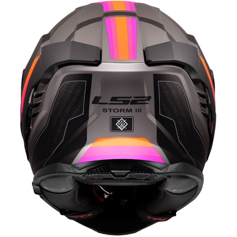 Κράνος μοτοσικλέτας full-face LS2 FF818 Storm III Sports ματ γκρι-μωβ