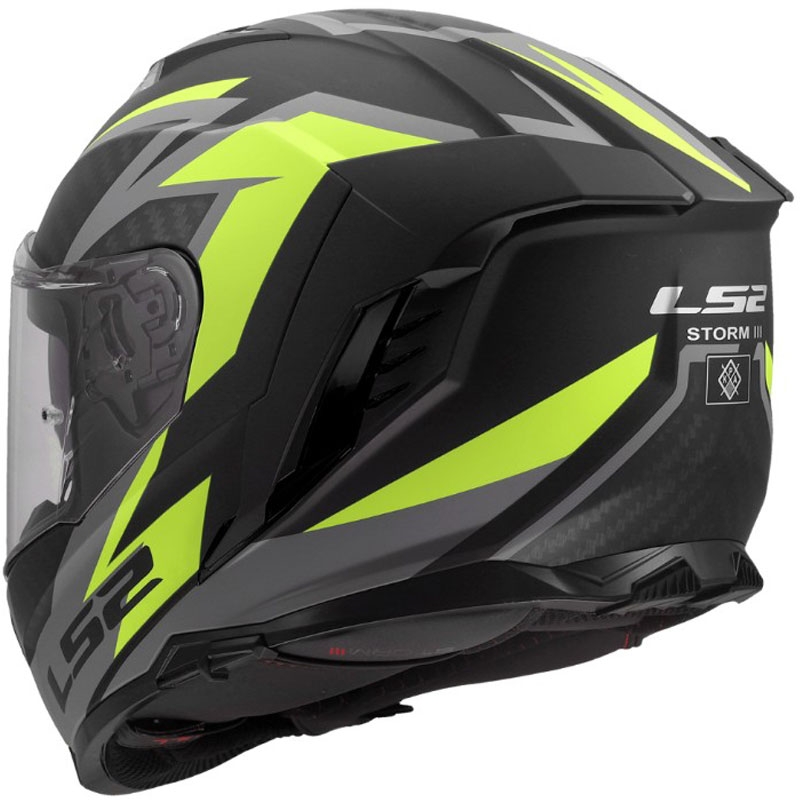 Κράνος μοτοσικλέτας full face LS2 FF818 Storm III Dynamo μαύρο-κίτρινο