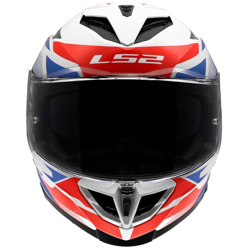 Κράνος μοτοσικλέτας full face LS2 FF818 Storm III Komai γυαλιστερό λευκό-μπλε-κόκκινο