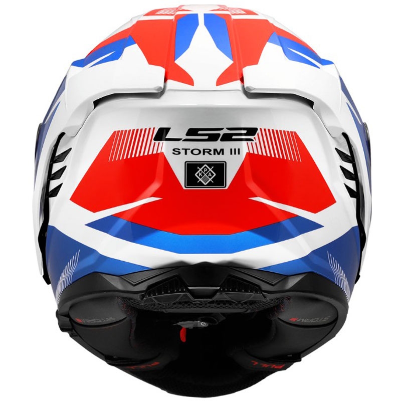 Κράνος μοτοσικλέτας full face LS2 FF818 Storm III Komai γυαλιστερό λευκό-μπλε-κόκκινο