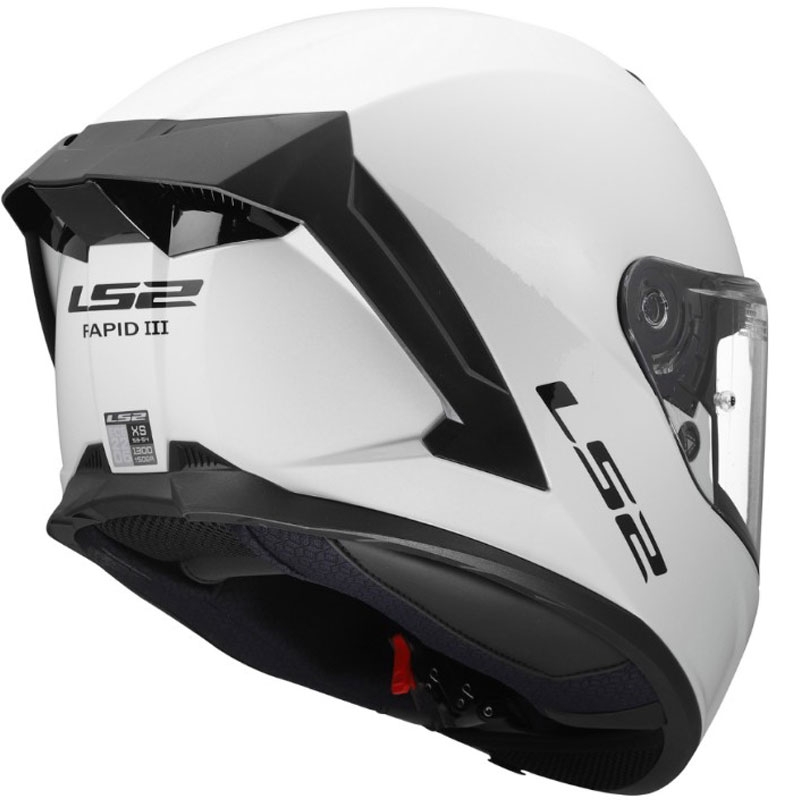 Κράνος μοτοσικλέτας full face LS2 FF820 Rapid III, γυαλιστερό λευκό