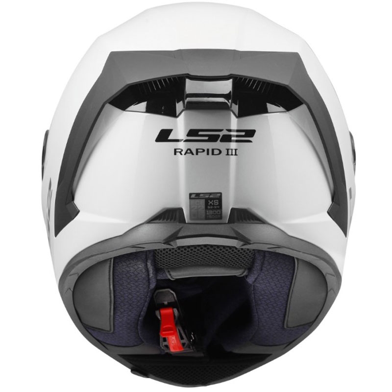 Κράνος μοτοσικλέτας full face LS2 FF820 Rapid III, γυαλιστερό λευκό