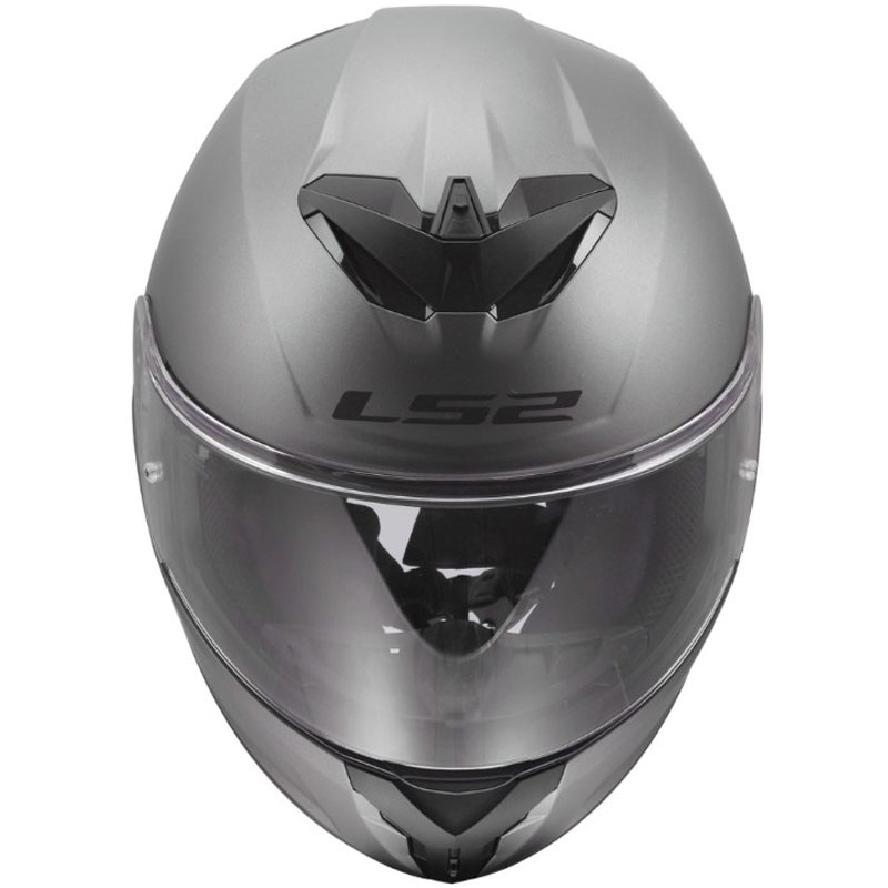 Κράνος μοτοσικλέτας LS2 FF820 Rapid III full-face από ματ τιτάνιο.