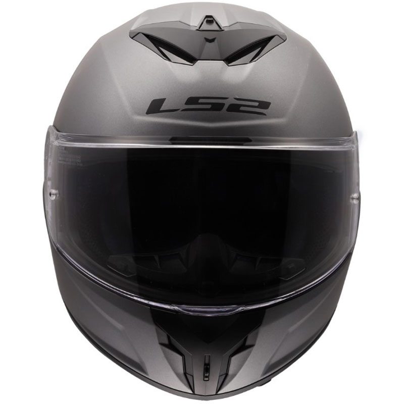 Κράνος μοτοσικλέτας LS2 FF820 Rapid III full-face από ματ τιτάνιο.
