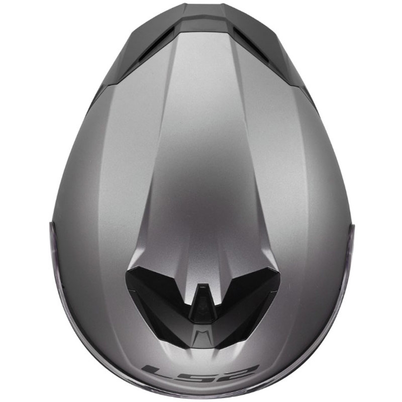 Κράνος μοτοσικλέτας LS2 FF820 Rapid III full-face από ματ τιτάνιο.