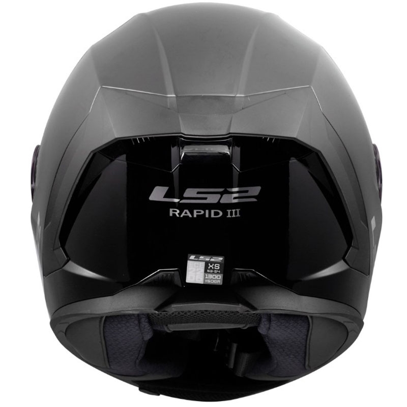 Κράνος μοτοσικλέτας full face LS2 FF820 Rapid III Μαύρο γυαλιστερό