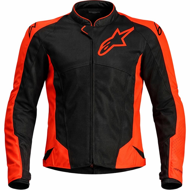 Μπουφάν μοτοσικλέτας Alpinestars Viper Air V4 fluo κόκκινο-μαύρο
