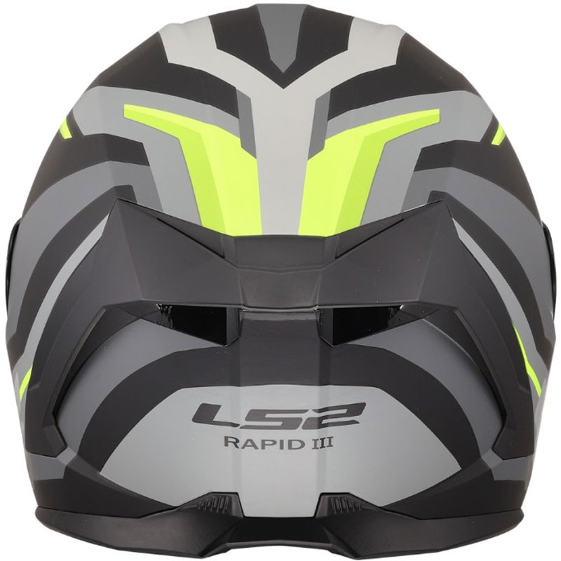 Κράνος μοτοσικλέτας LS2 FF820 Rapid III Hyper full-face, ματ μαύρο-κίτρινο