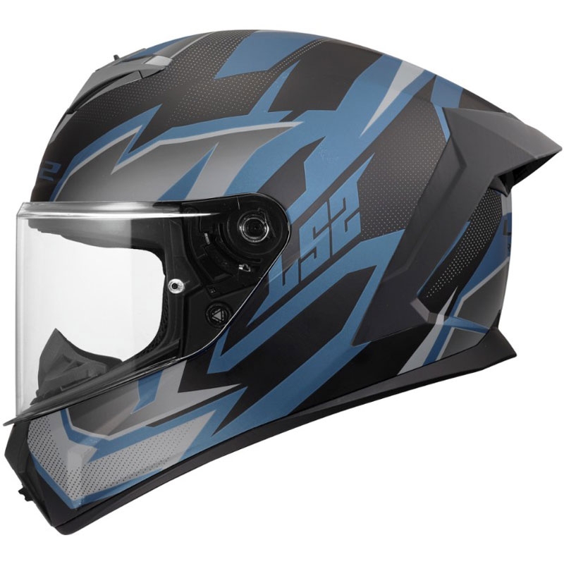 Κράνος μοτοσικλέτας LS2 FF820 Rapid III Xtrem full-face, ματ μαύρο-μπλε-βενζίνη