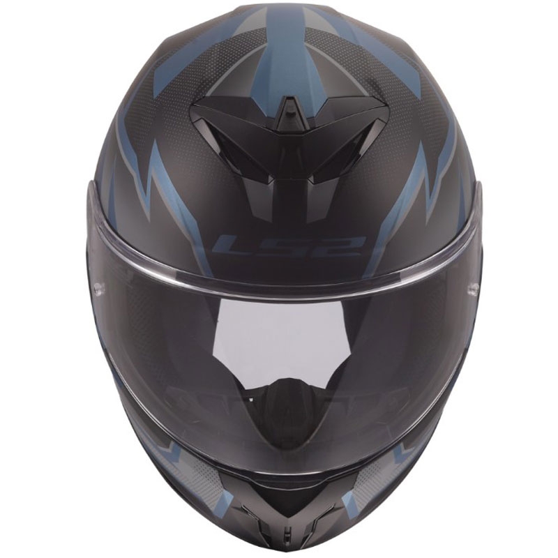 Κράνος μοτοσικλέτας LS2 FF820 Rapid III Xtrem full-face, ματ μαύρο-μπλε-βενζίνη