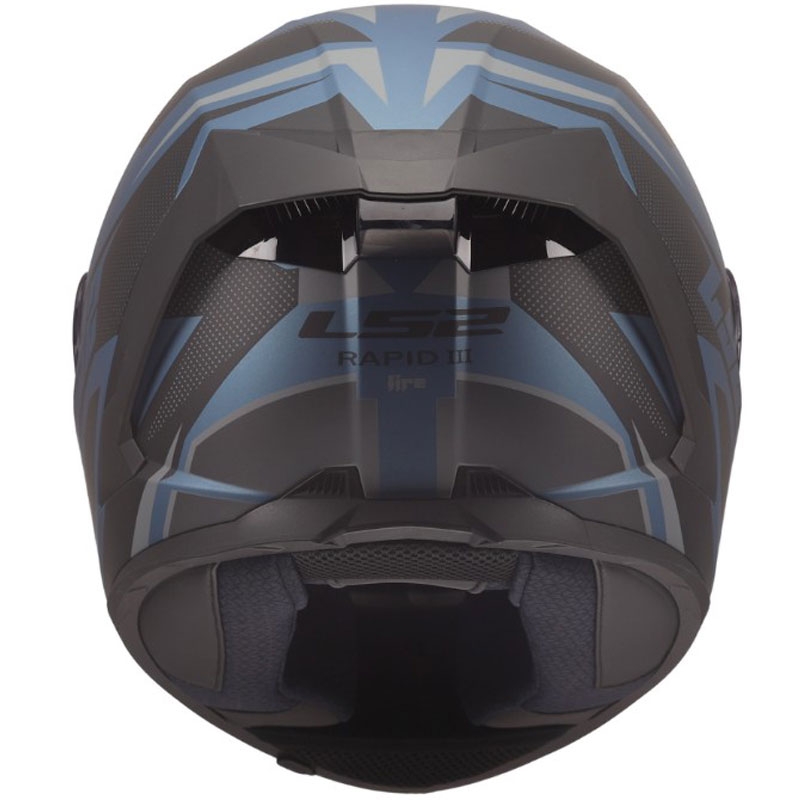 Κράνος μοτοσικλέτας LS2 FF820 Rapid III Xtrem full-face, ματ μαύρο-μπλε-βενζίνη