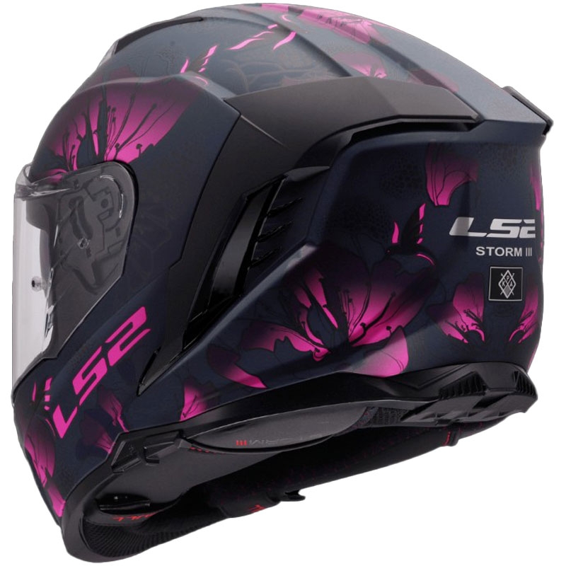 Κράνος Μοτοσικλέτας LS2 FF818 Storm III Burst Full Face Μαύρο-Ροζ