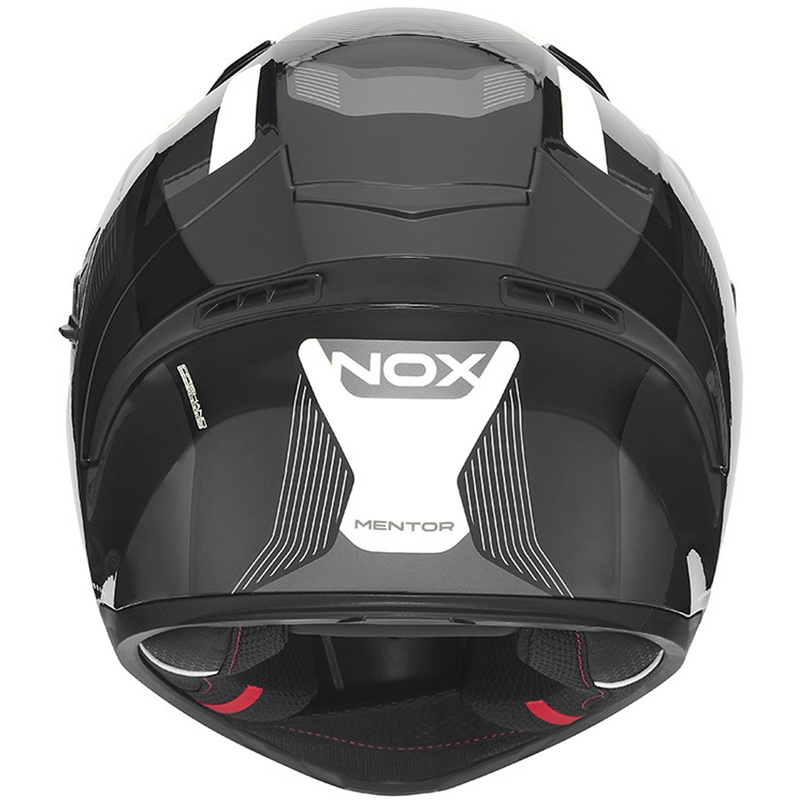 Κράνος μοτοσικλέτας full face NOX N402 Mentor μαύρο-άσπρο