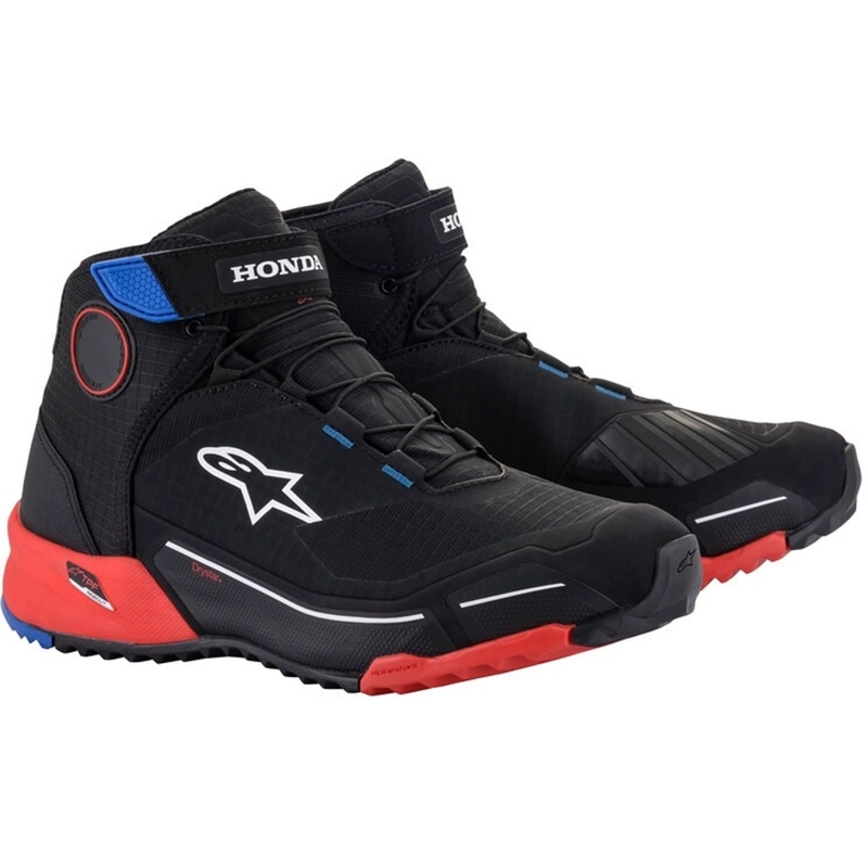 Alpinestars CR-X Drystar Honda Collection Μαύρο-κόκκινο-μπλε μπότες μοτοσικλέτας