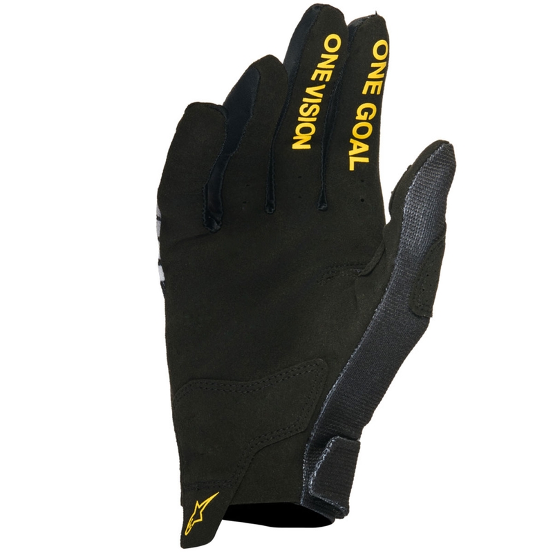Γάντια motocross Alpinestars Radar Honda μαύρο-γκρι-κίτρινο