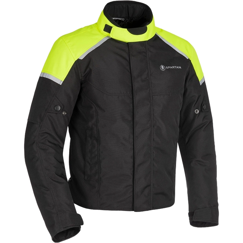 Oxford Spartan Short WP μαύρο-fluo κίτρινο μπουφάν μοτοσικλέτας