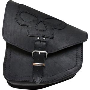 Δερμάτινη τσάντα μοτοσικλέτας RSA S66 Skull HD Softail μαύρη