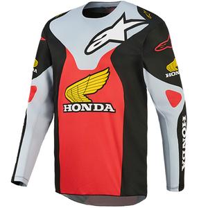 Φανέλα Alpinestars Racer Veil Honda motocross μαύρο-γκρι-κόκκινο-κίτρινο