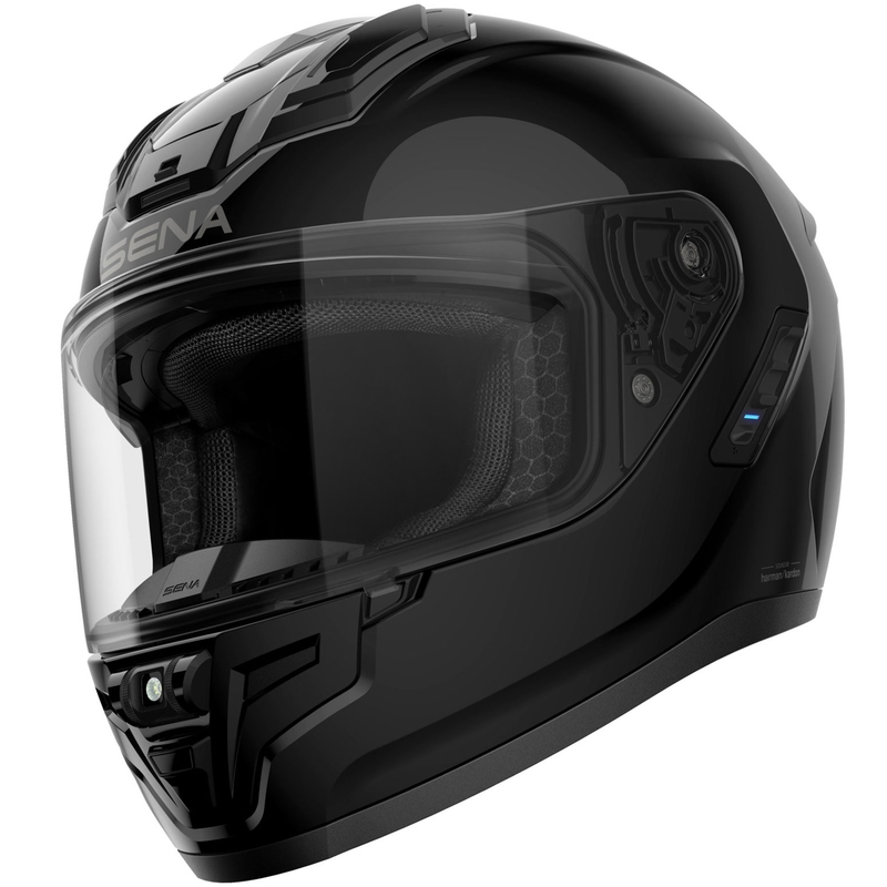 Κράνος Μοτοσικλέτας SENA Phantom Full Face με Ακουστικά Mesh σε Γυαλιστερό Μαύρο