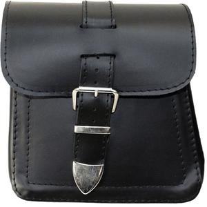 Δερμάτινες πλαϊνές τσέπες για μοτοσικλέτα RSA Ki18 2 τεμάχια μαύρες