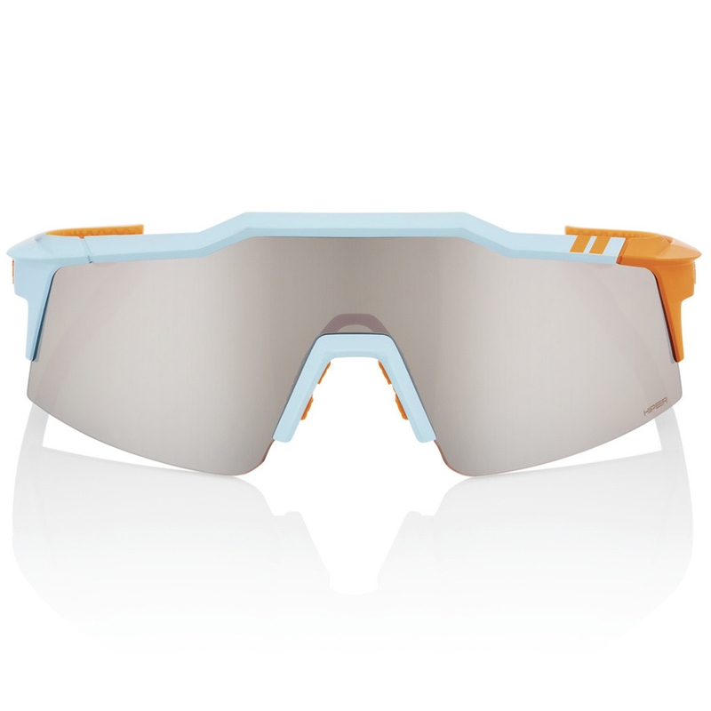 Γυαλιά ηλίου 100% SPEEDCRAFT SL Soft Tact, δύο τόνων, Hiper με ασημί φακό