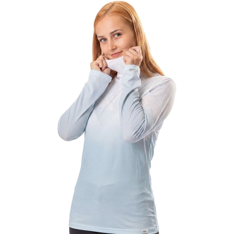 Γυναικείο θερμικό t-shirt nanosilver® Frozen μπλε και λευκό II