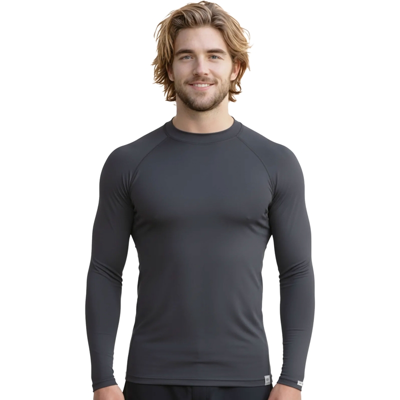 Θερμικό πουκάμισο nanosilver® Raglan ανθρακί γκρι - μακρύ μανίκι