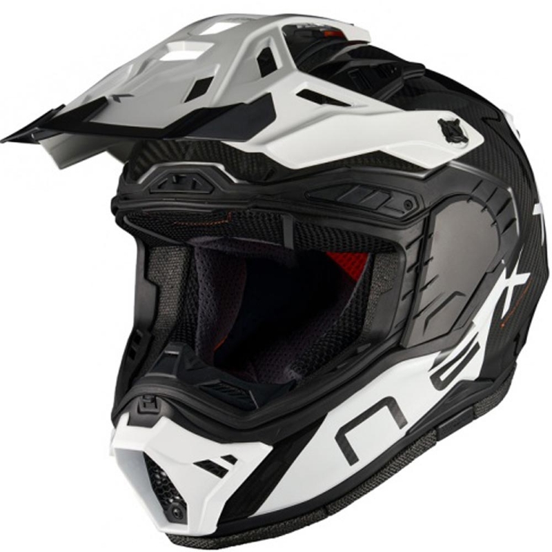 Κράνος μοτοσικλέτας enduro Nexx X.Rally Gravix Carbon μαύρο-άσπρο
