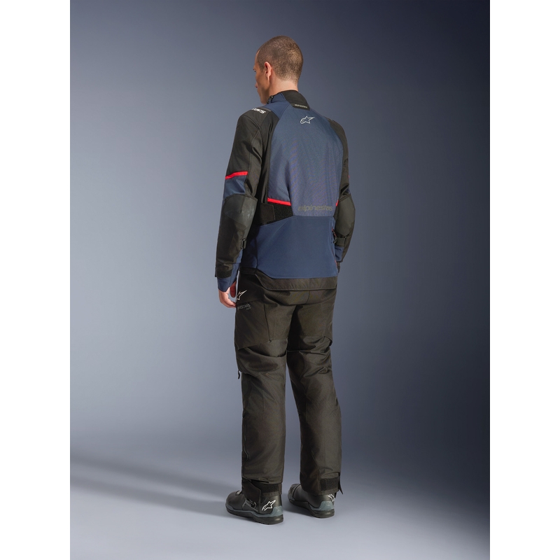 Μπουφάν μοτοσικλέτας Alpinestars Andes V4 Drystar Σκούρο μπλε-μπλε-μαύρο