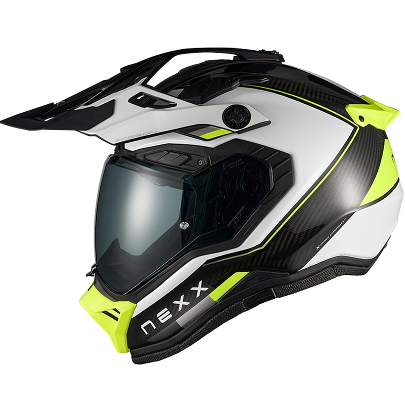 Κράνος μοτοσικλέτας enduro Nexx X.Rally Raid λευκό-φθοροκίτρινο