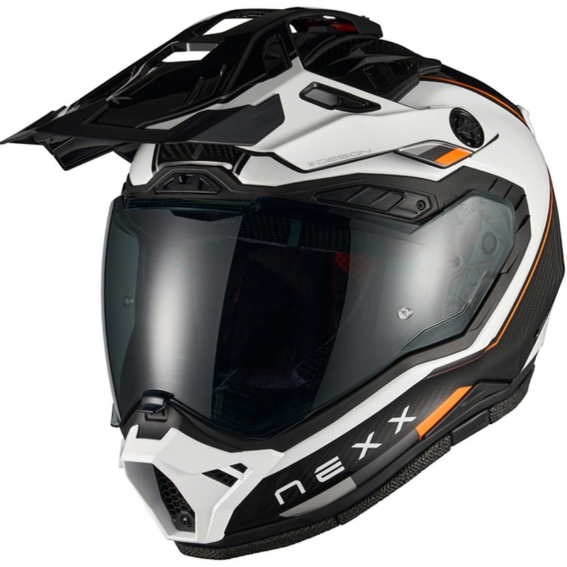 Κράνος μοτοσικλέτας Enduro Nexx X.Rally Raid λευκό-πορτοκαλί