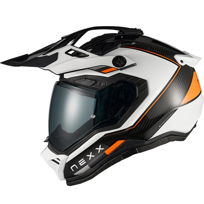 Κράνος μοτοσικλέτας Enduro Nexx X.Rally Raid λευκό-πορτοκαλί