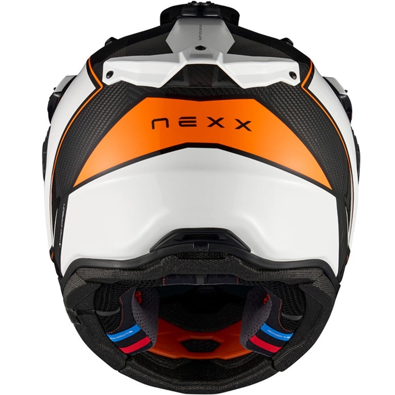 Κράνος μοτοσικλέτας Enduro Nexx X.Rally Raid λευκό-πορτοκαλί