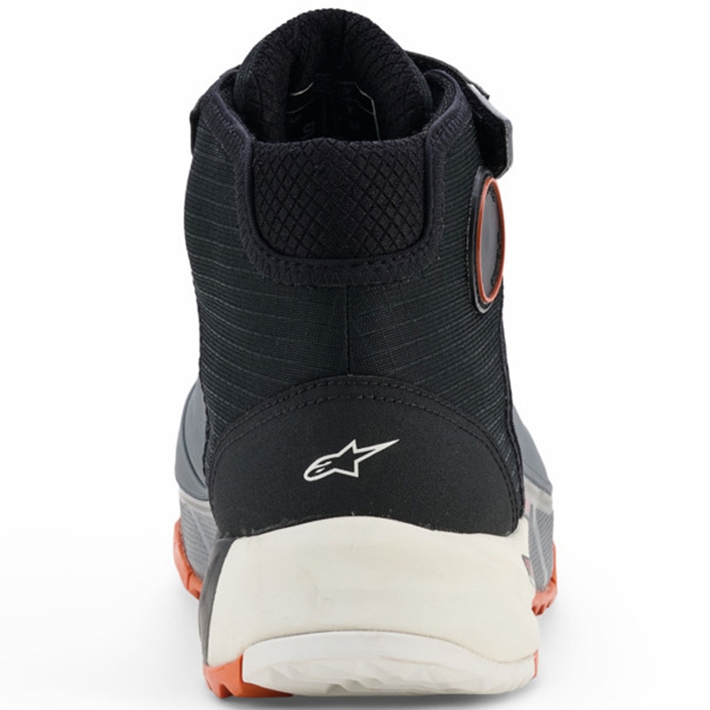 Μπότες μοτοσικλέτας Alpinestars CR-X Drystar μαύρο-σκούρο γκρι-πορτοκαλί