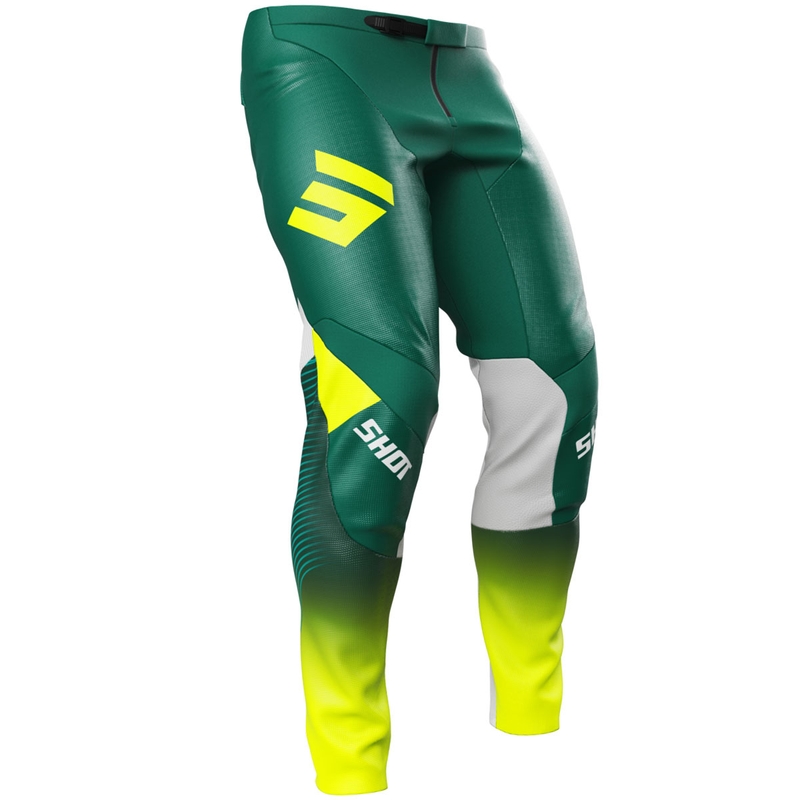 Παντελόνι μοτοκρός Shot Contact GP 26 πράσινο-νέον κίτρινο