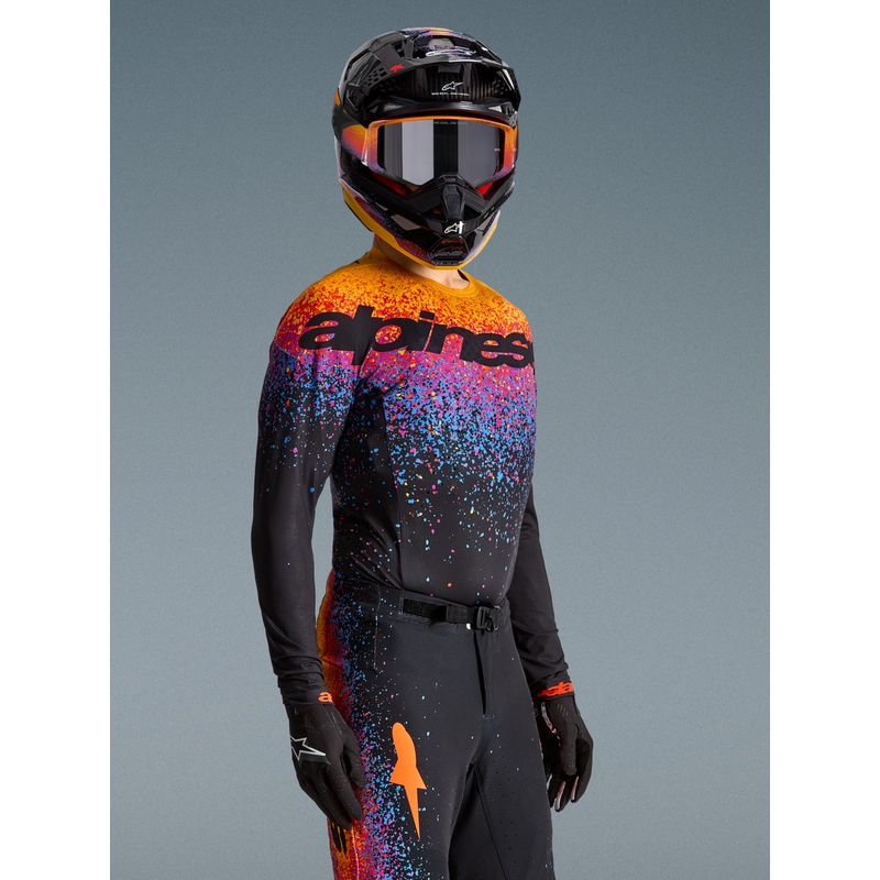 Μαύρη φανέλα motocross Black Hole περιορισμένης έκδοσης Alpinestars Supertech