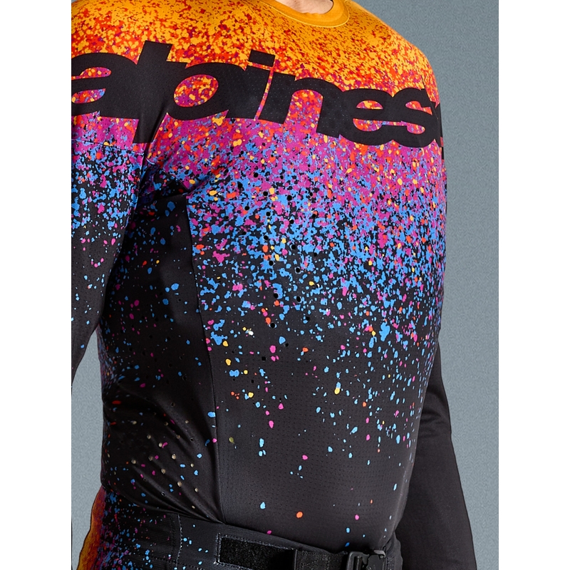 Μαύρη φανέλα motocross Black Hole περιορισμένης έκδοσης Alpinestars Supertech