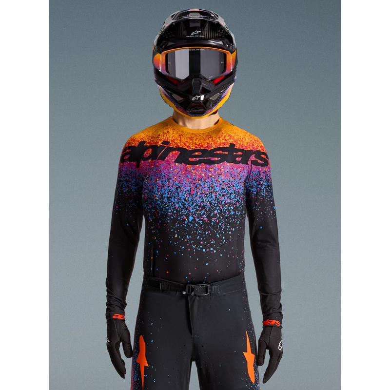 Μαύρη φανέλα motocross Black Hole περιορισμένης έκδοσης Alpinestars Supertech