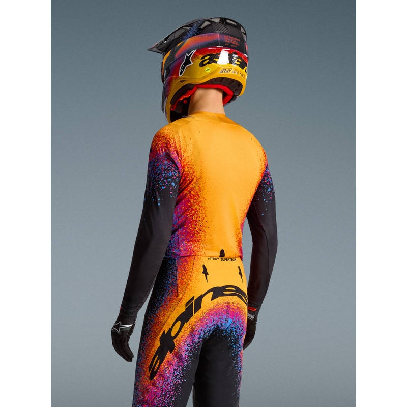 Μαύρη φανέλα motocross Black Hole περιορισμένης έκδοσης Alpinestars Supertech