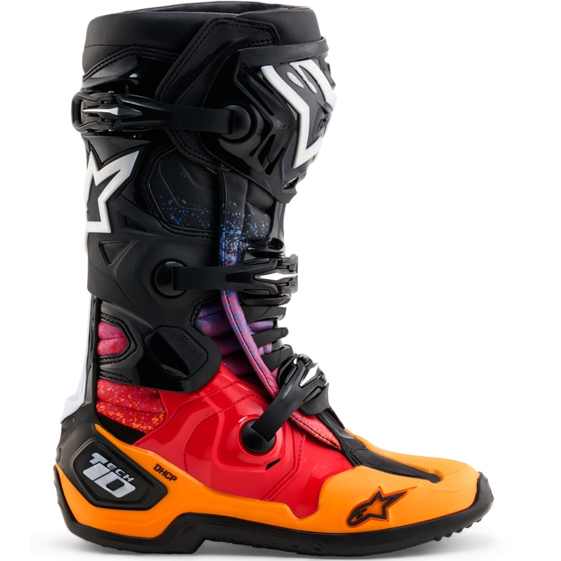 Μπότες μοτοσικλέτας Alpinestars Tech 10 Limited Edition Black Hole σε μαύρο χρώμα