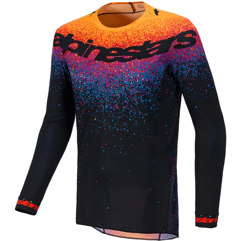 Μαύρη φανέλα motocross Black Hole περιορισμένης έκδοσης Alpinestars Supertech