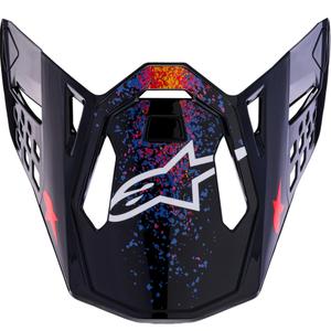 Ζελατίνα κράνους μοτοσικλέτας Alpinestars Supertech S-M10 περιορισμένης έκδοσης Black Hole, μαύρης απόχρωσης