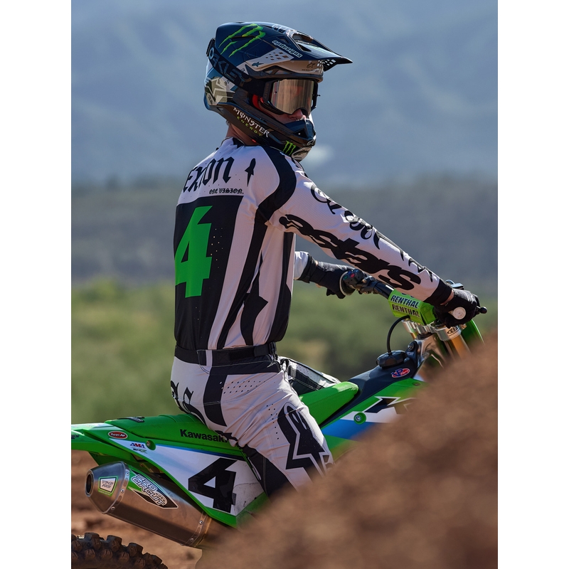 Φανέλα motocross περιορισμένης έκδοσης Alpinestars Techstar Wolf Dust σε μαύρο χρώμα