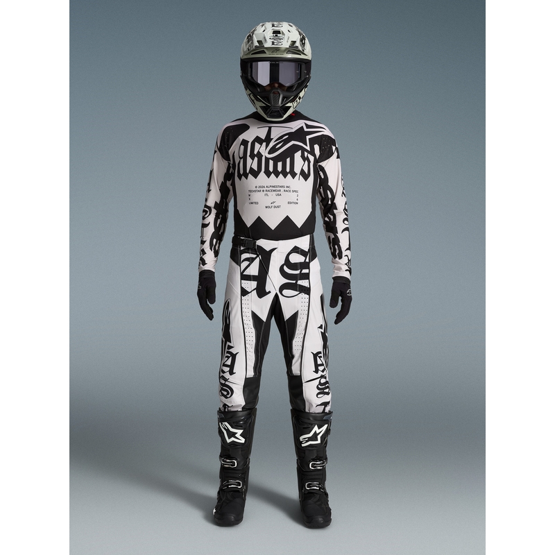 Φανέλα motocross περιορισμένης έκδοσης Alpinestars Techstar Wolf Dust σε μαύρο χρώμα