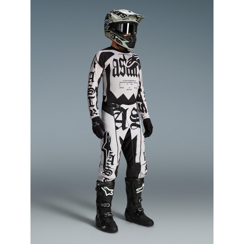 Φανέλα motocross περιορισμένης έκδοσης Alpinestars Techstar Wolf Dust σε μαύρο χρώμα