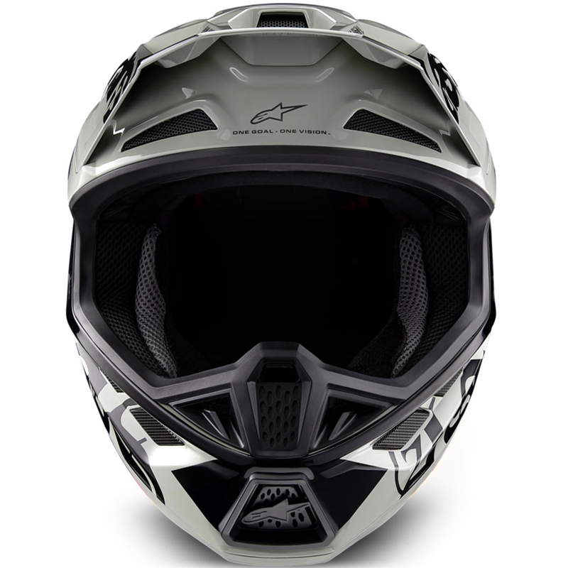 Κράνος motocross περιορισμένης έκδοσης Alpinestars Supertech S-M7 Wolf Dust σε μαύρο χρώμα